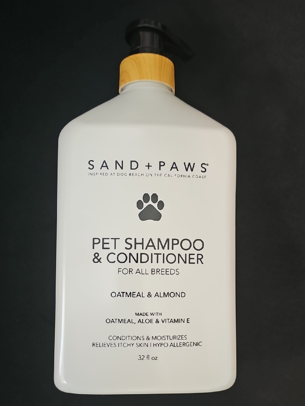 Sand + Paws Oatmeal & Almond Pet Shampoo & Conditioner ~ 33.8 fl oz